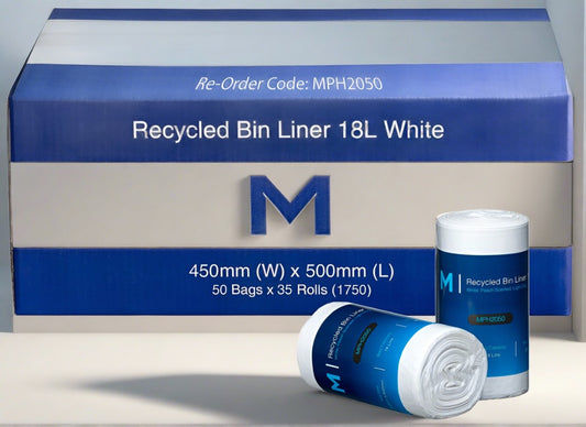 Recycled bin liners 18L