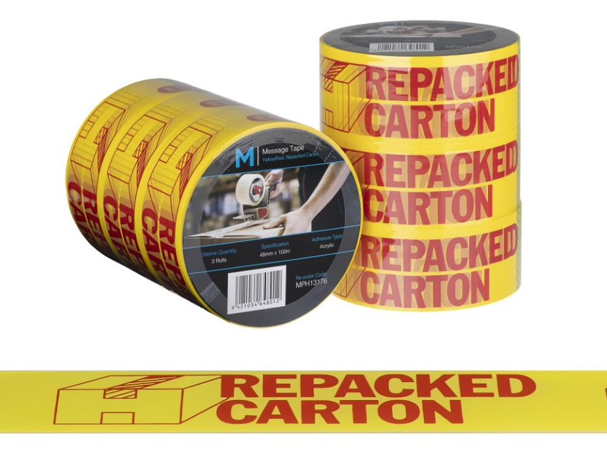 Message Tape Repacked Carton - Matthews