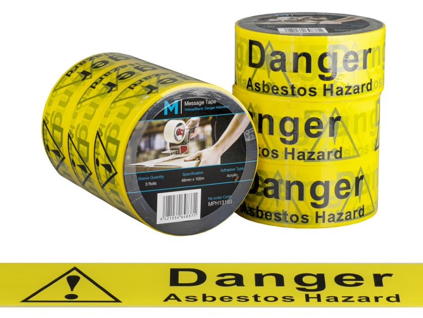 Message Tape Danger Asbestos - Matthews