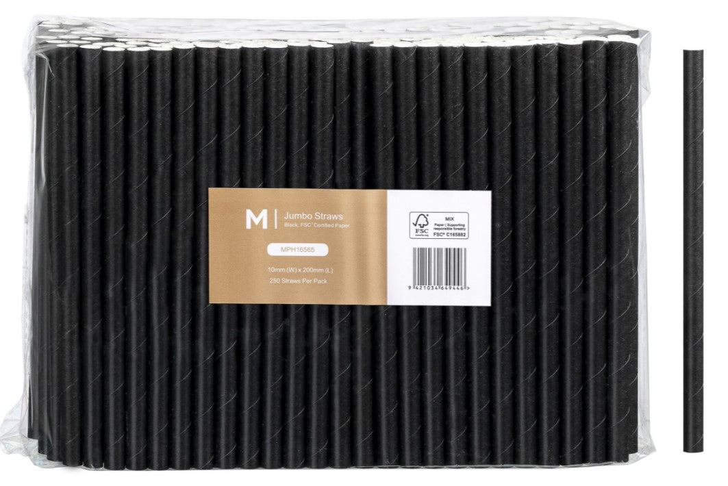 Paper Jumbo Straight Straws - Matthews