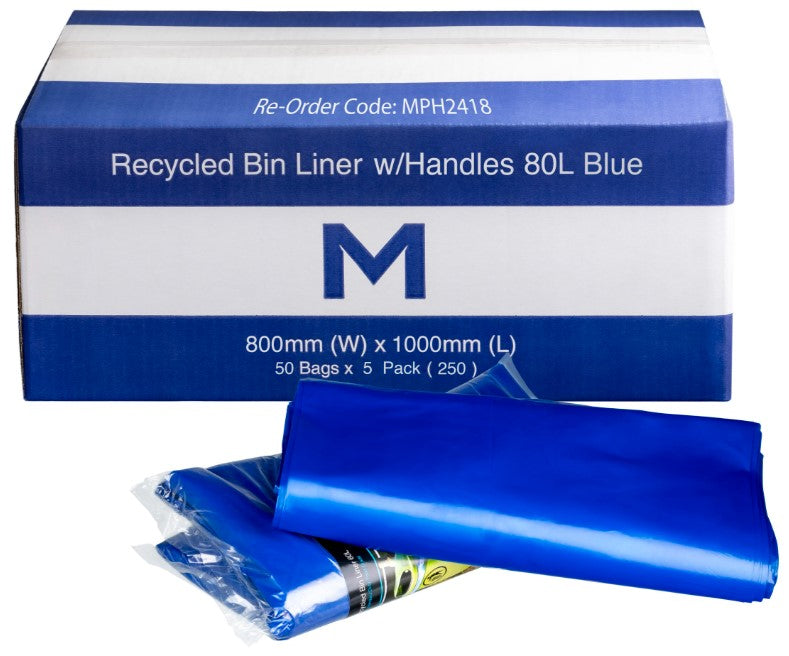 FP Recycled Bin Liner w/Handles 80L - Matthews