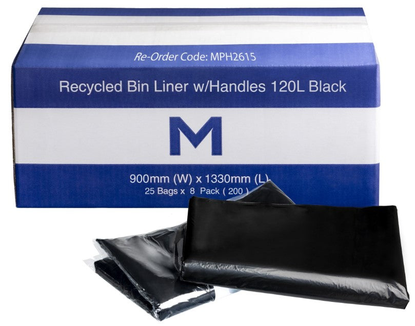 FP Recycled Bin Liner w/Handles 120L - Matthews