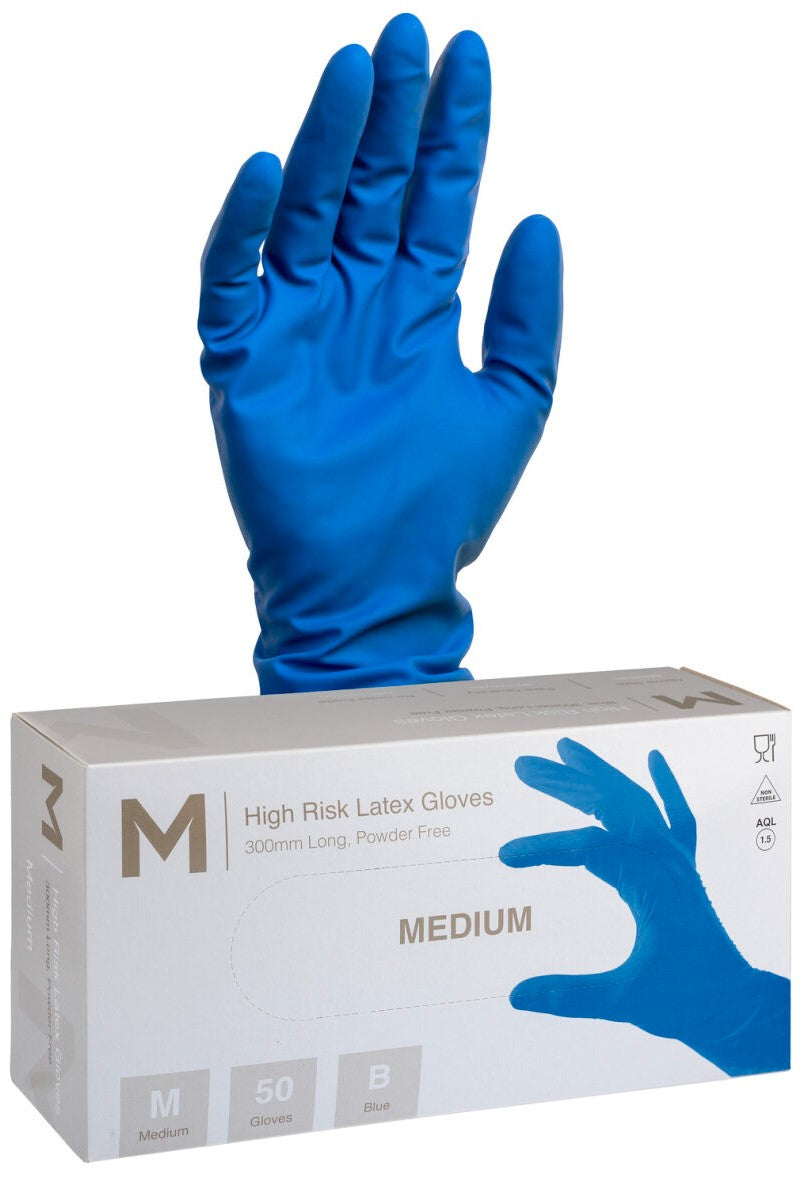 High Risk Latex Examination Gloves Powder Free - Matthews