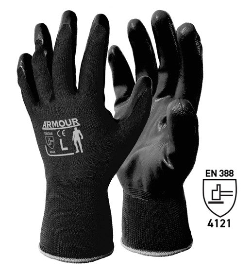 Nitrile Smooth Work Gloves - Matthews