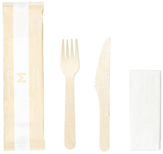 Wooden Cutlery Set 3/1 - Matthews