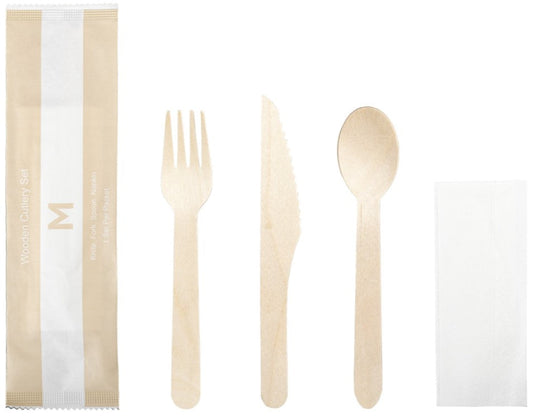 Wooden Cutlery Set 4/1 - Matthews
