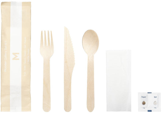 Wooden Cutlery Set 6/1 - Matthews