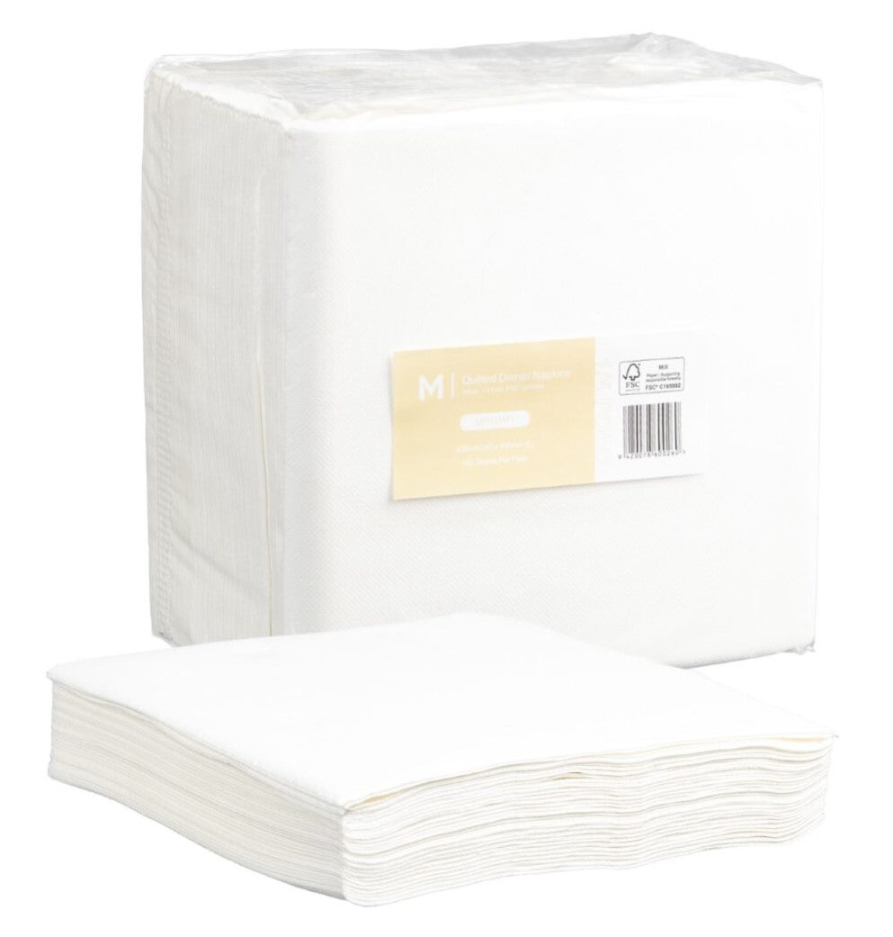 Quilted Dinner Napkins 1/4 Fold - Matthews