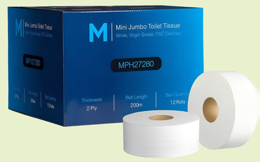 Mini Jumbo Toilet Tissue Boxed 1 ply