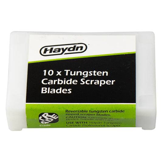 Haydn 50mm Tungsten Carbide Tipped Scraper Replacement Blades – Pack of 10
