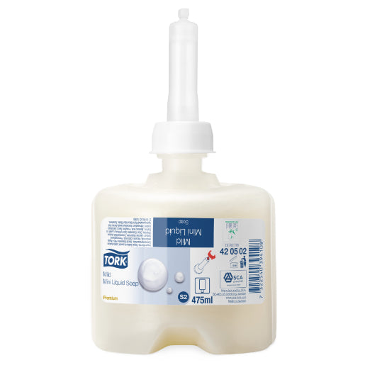 Tork Mild Mini Liquid Soap 475ml Bottle - Carton of 8