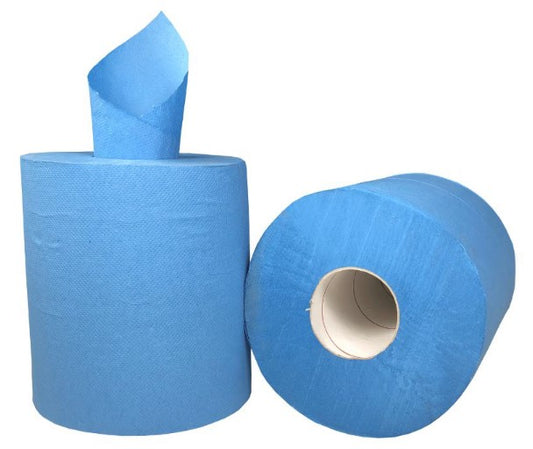Centre Feed Paper Towel 2 Ply- Blue