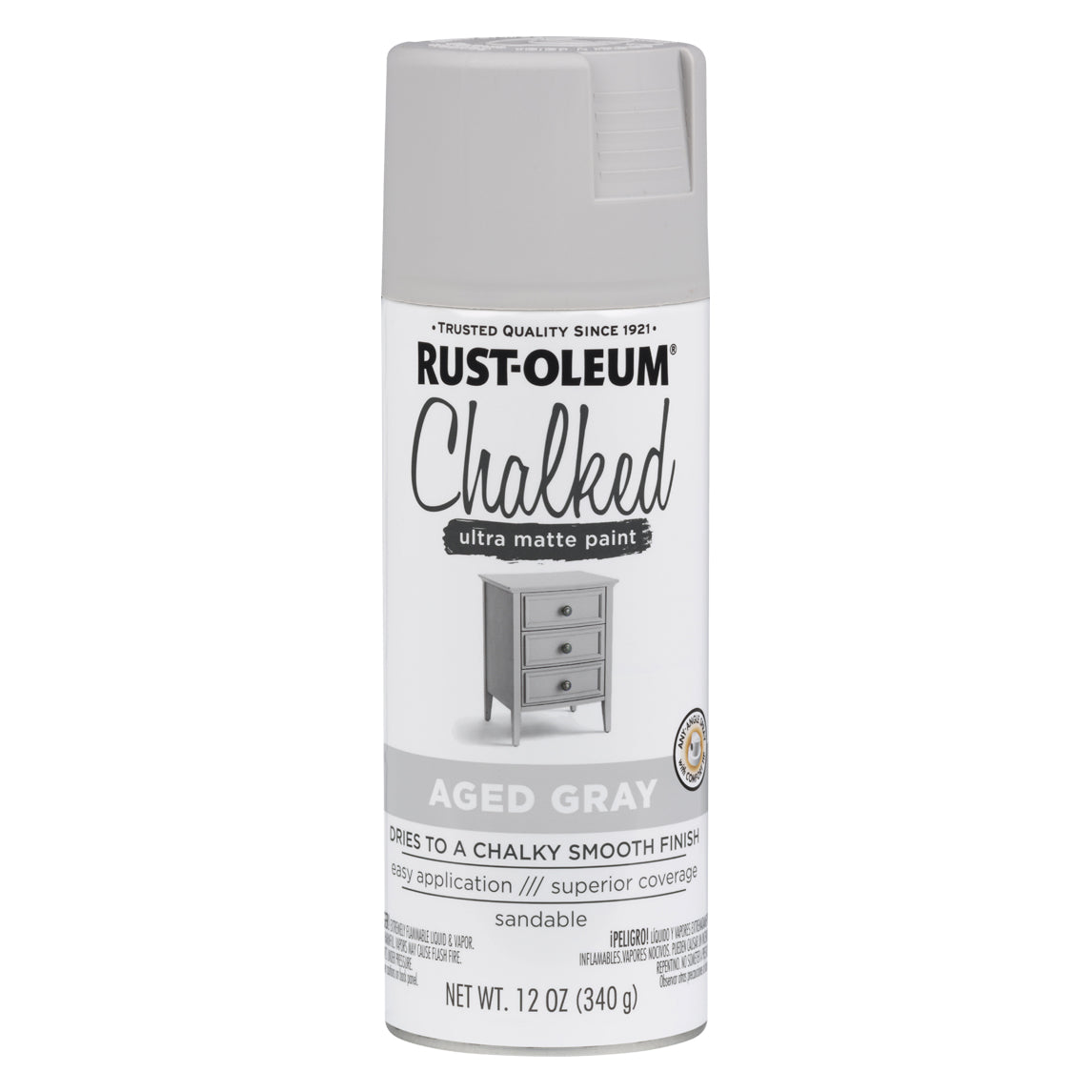 Rust-Oleum - Chalked Ultra Matte Spray - Serenity Blue 340g