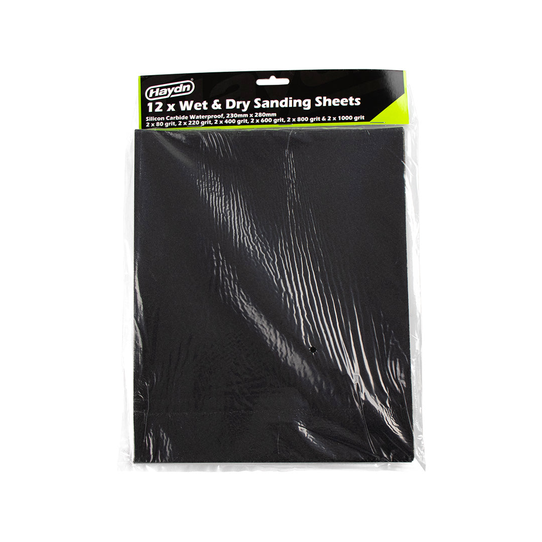 Sandpaper 12pk Wet and Dry