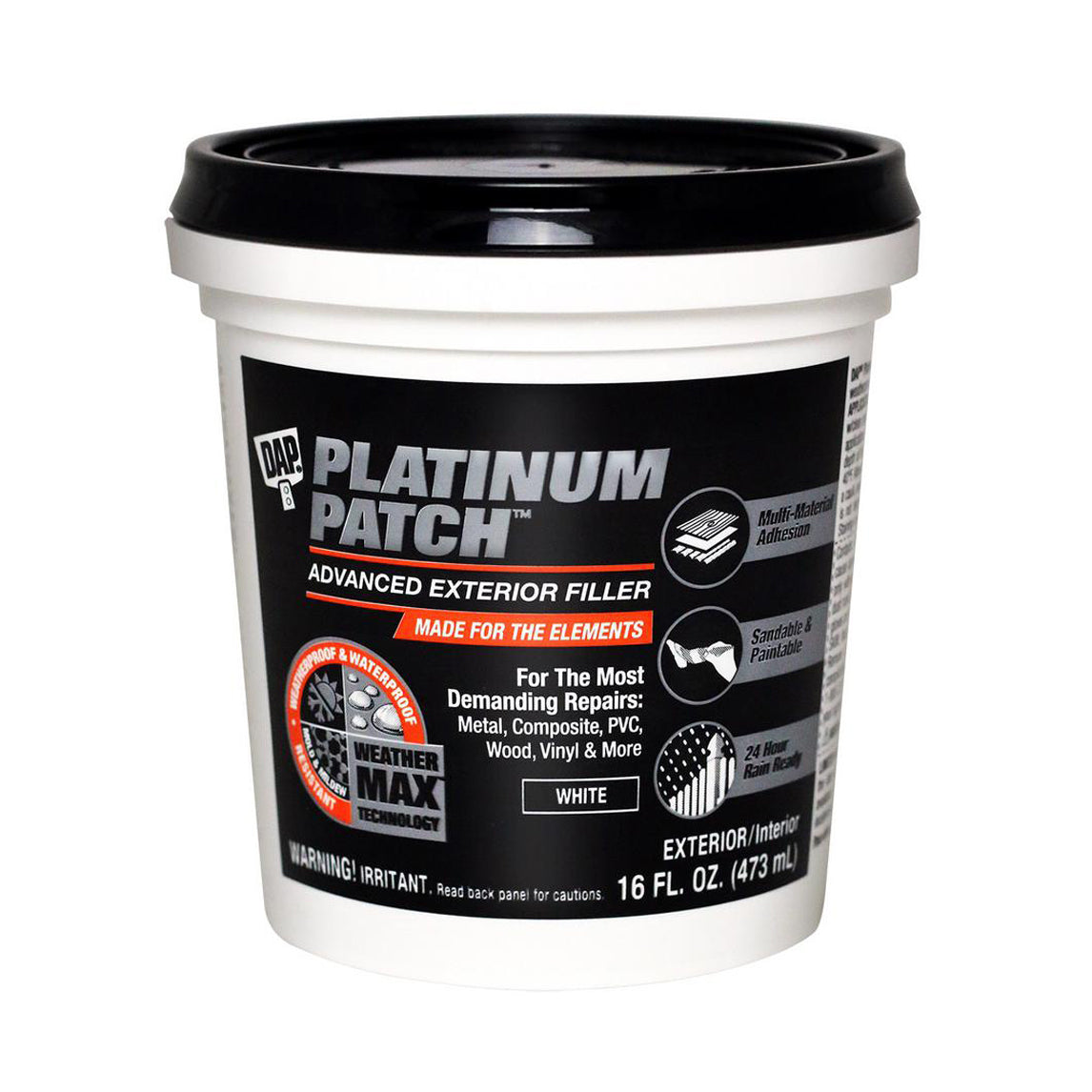 DAP Platinum Patch Advanced Exterior Filler 16oz