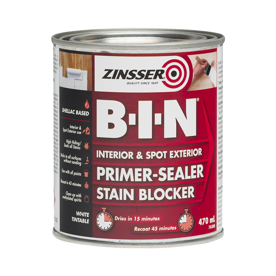 Zinsser BIN Primer Sealer - White 470ml