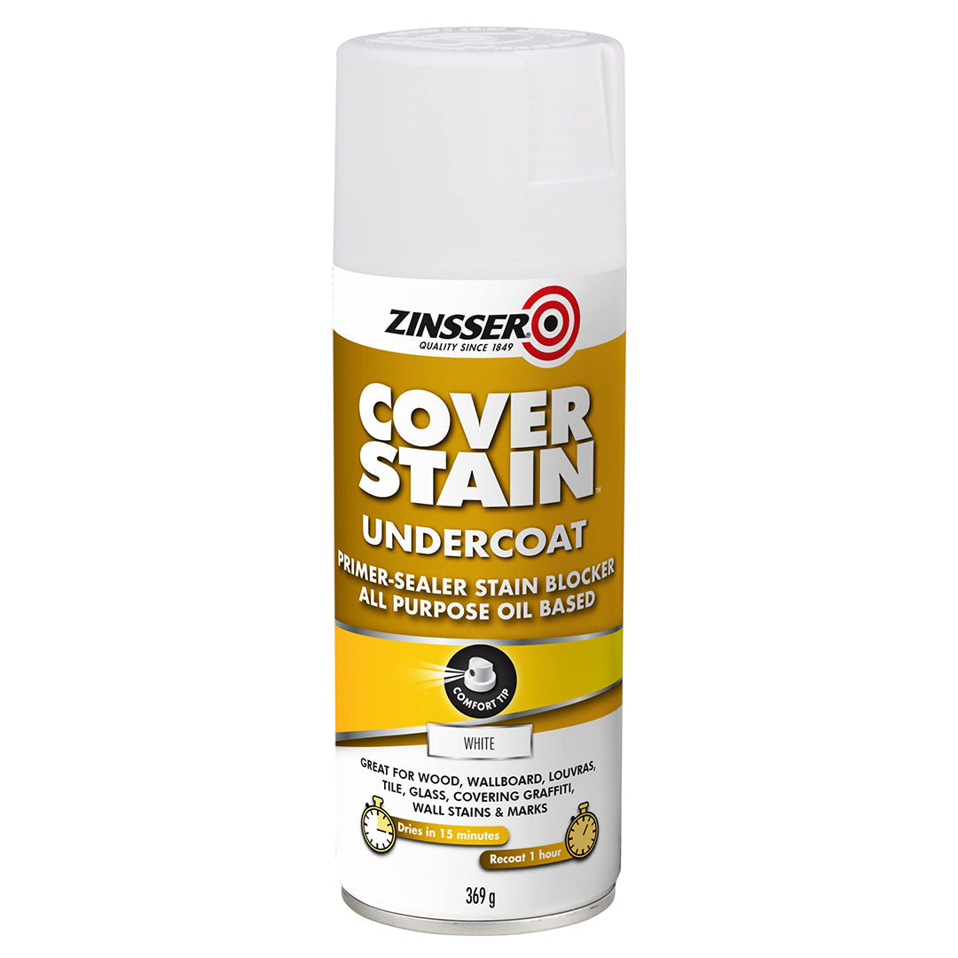 Zinsser Cover Stain Primer Sealer Spray - White 369g