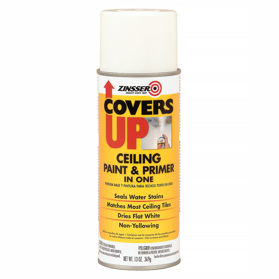 Zinsser Covers Up Ceiling Paint & Prime Spray - White 369g