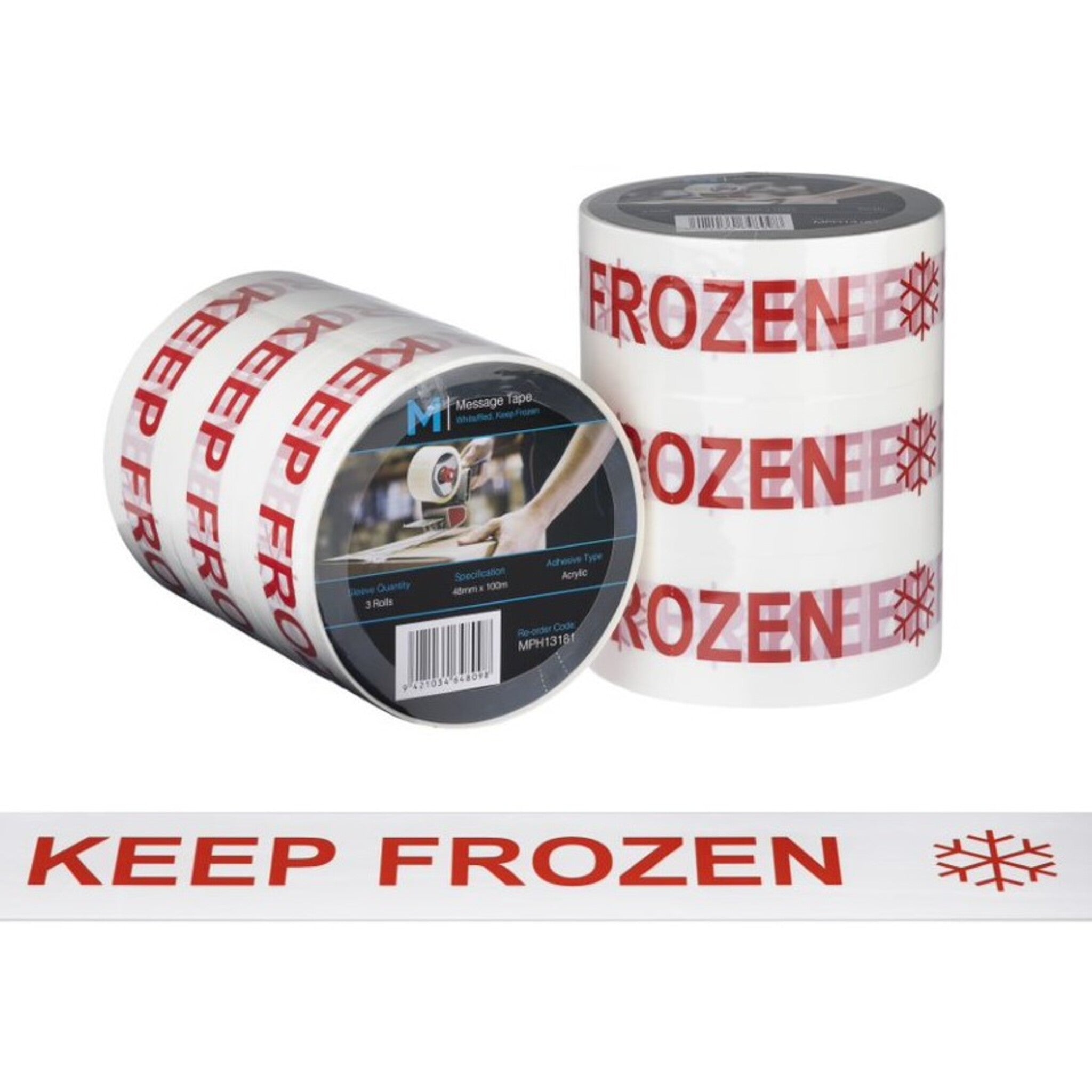 Message Tape Keep Frozen