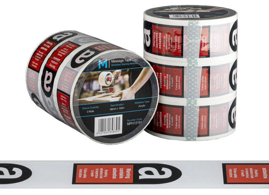 Message Tape Warning Asbestos - Matthews