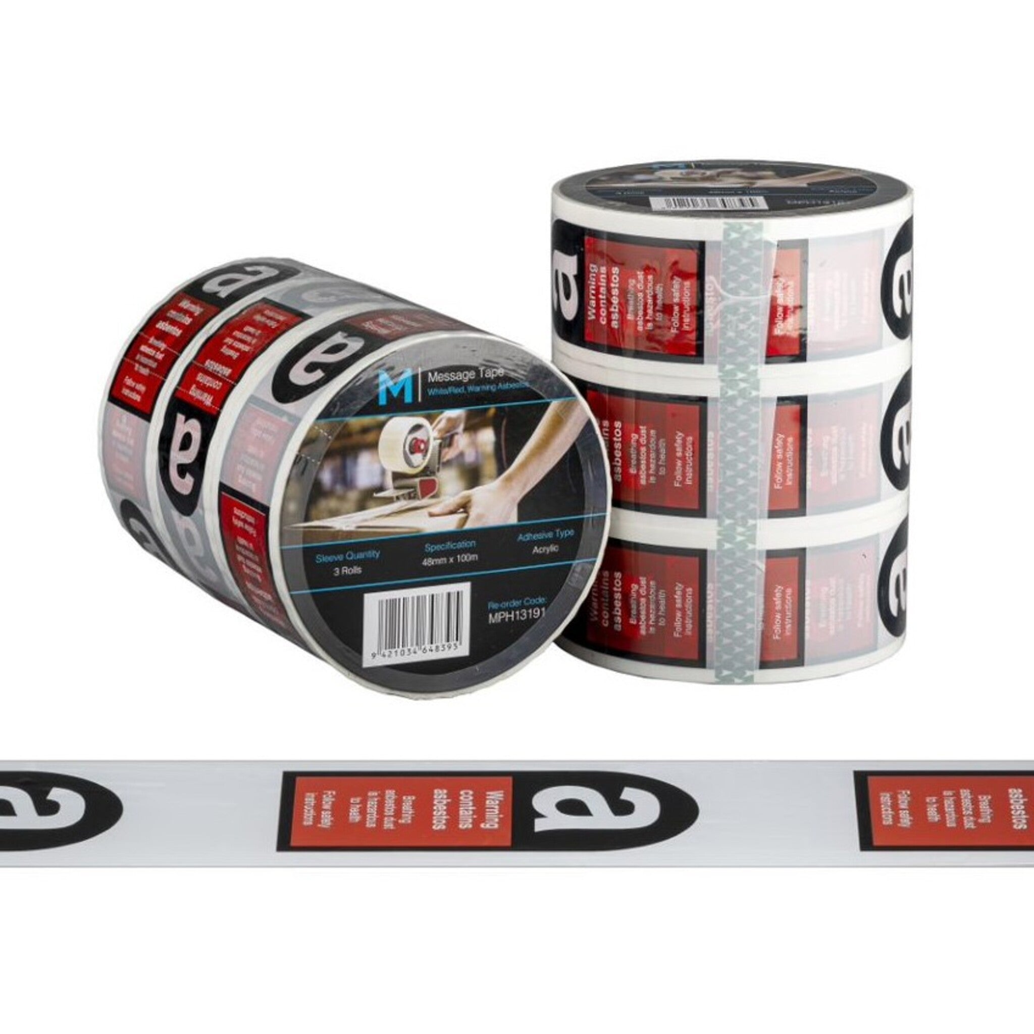 Message Tape Warning Asbestos