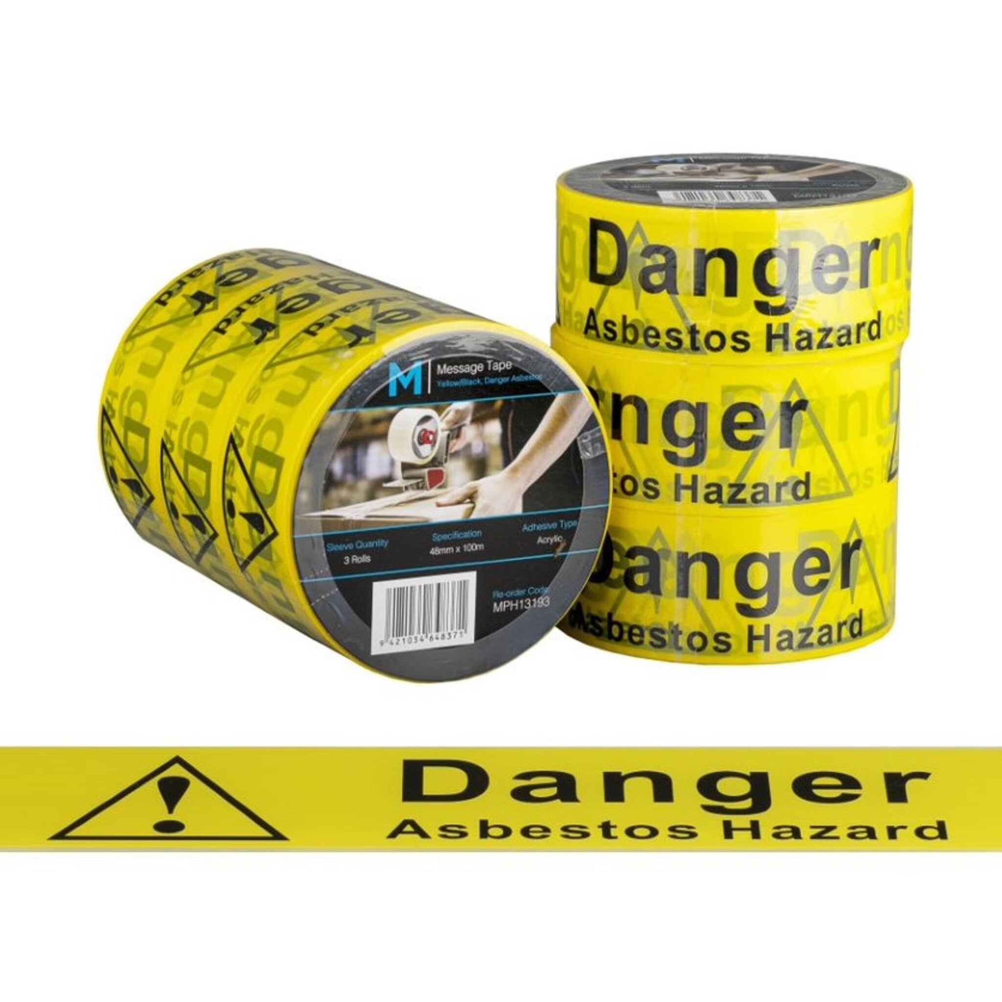 Message Tape Danger Asbestos