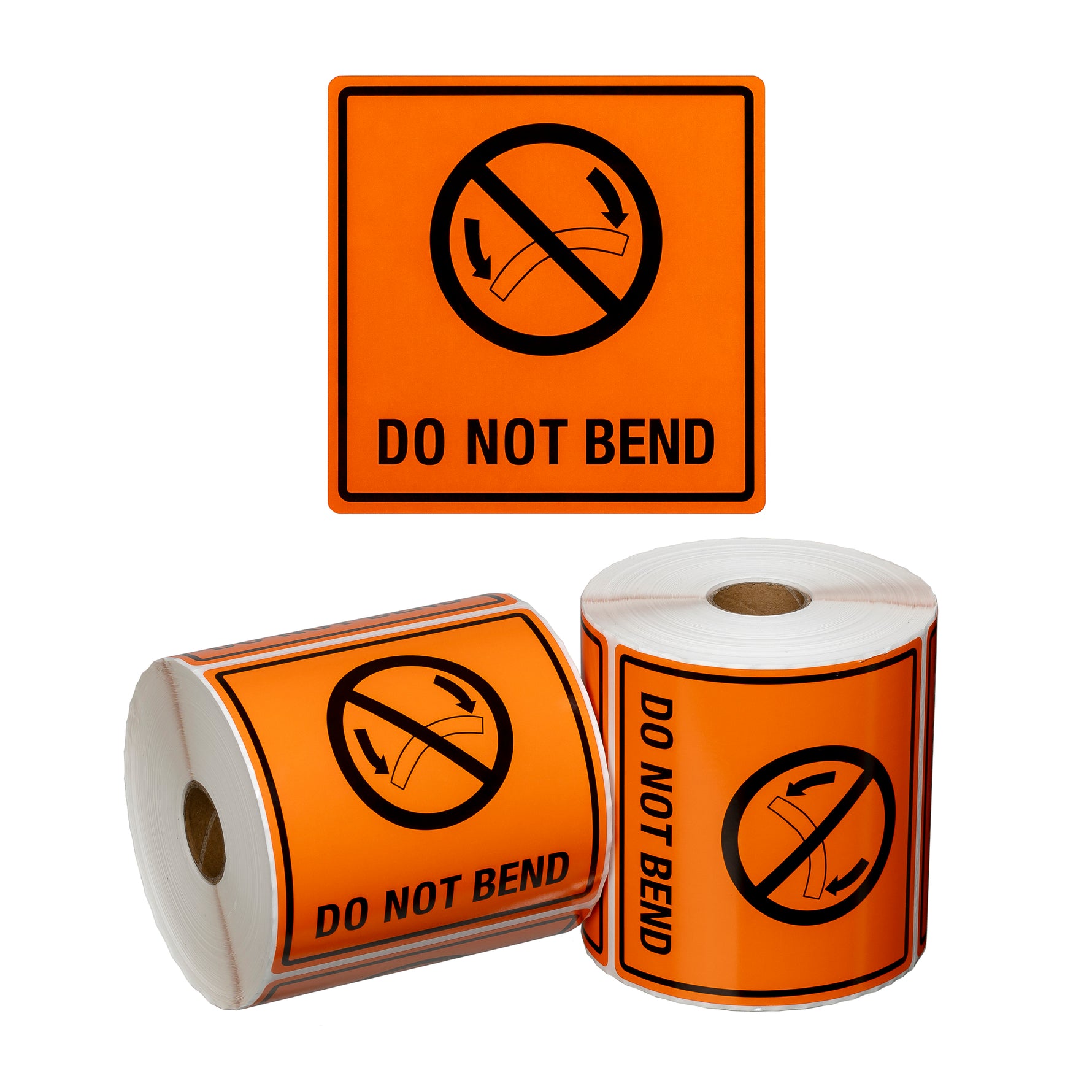 Handling Label Do Not Bend