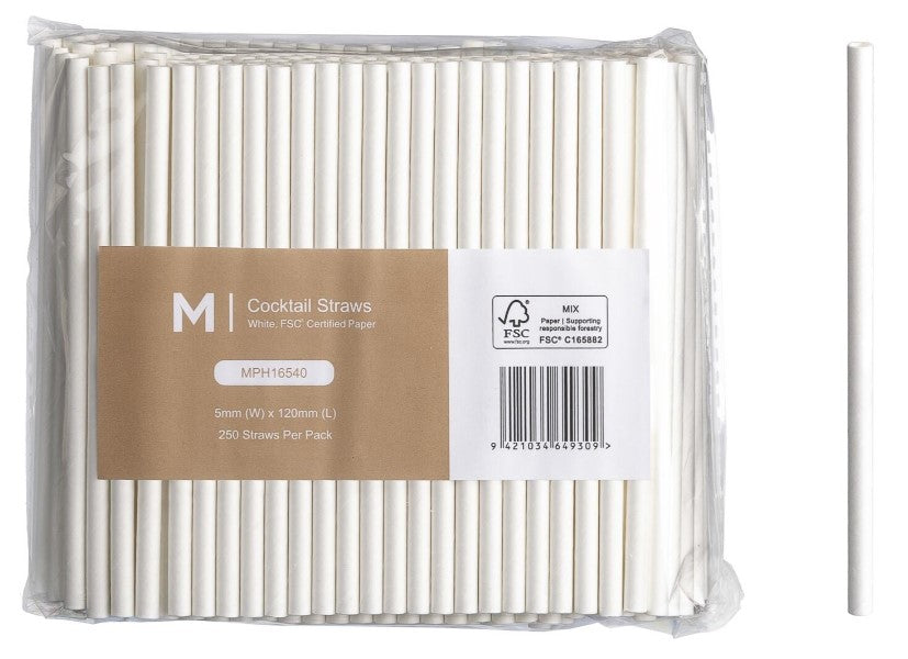 Paper Cocktail Straight Straws - Matthews