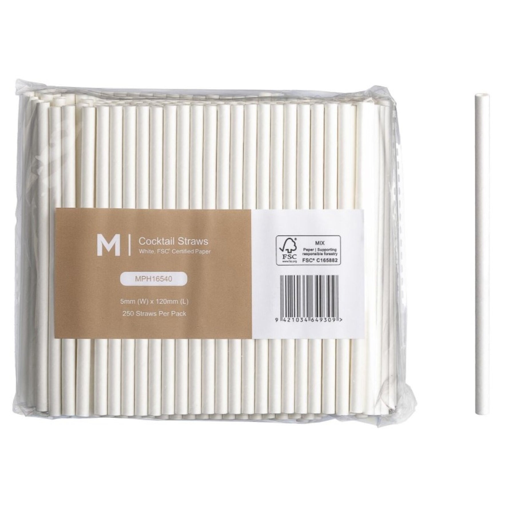 Paper Cocktail Straight Straws