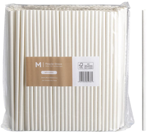 Paper Regular Straight Straws - Matthews