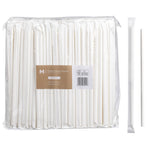 Paper Regular Straws Wrapped