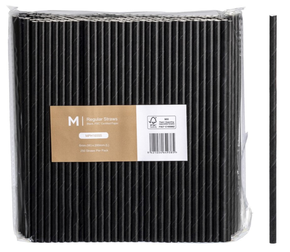 Paper Regular Straight Straws - Matthews