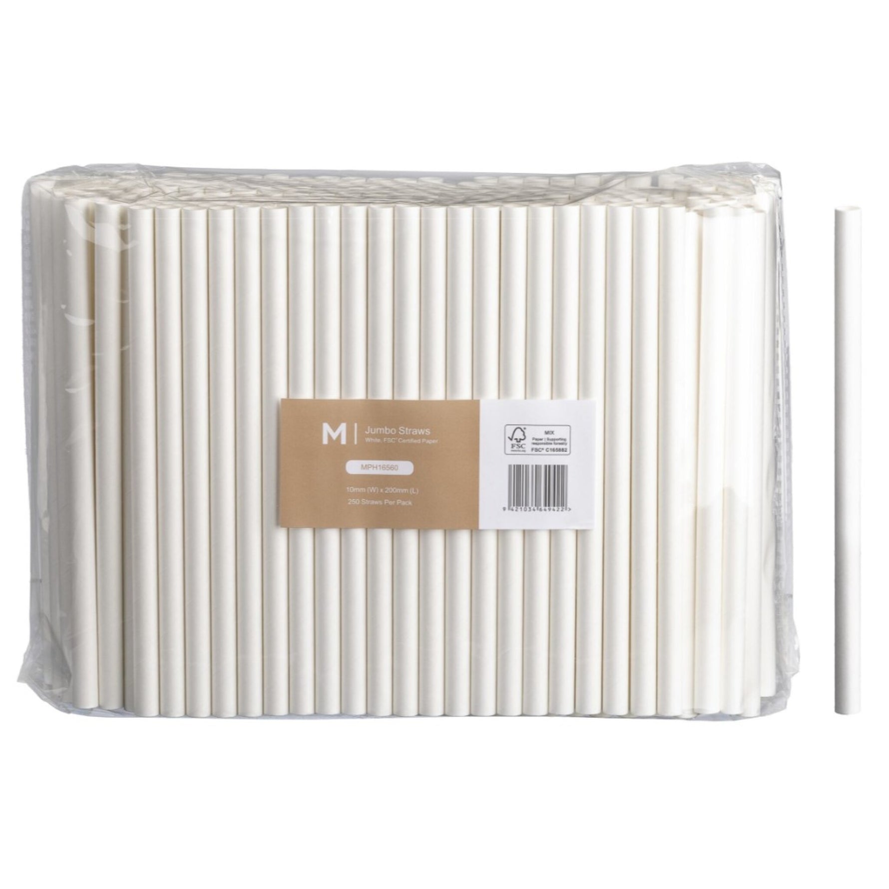 Paper Jumbo Straight Straws