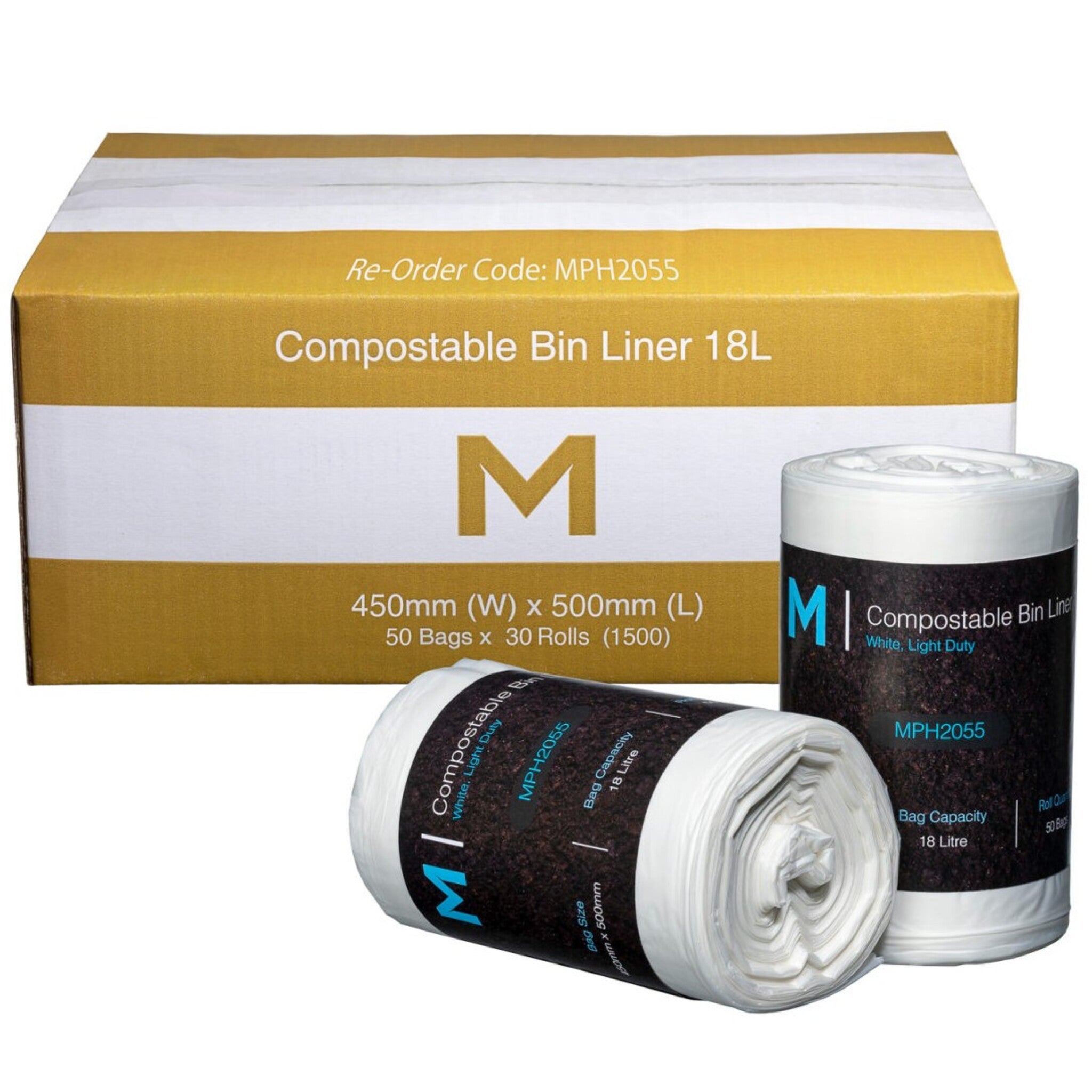 POR Compostable Bin Liner 18L