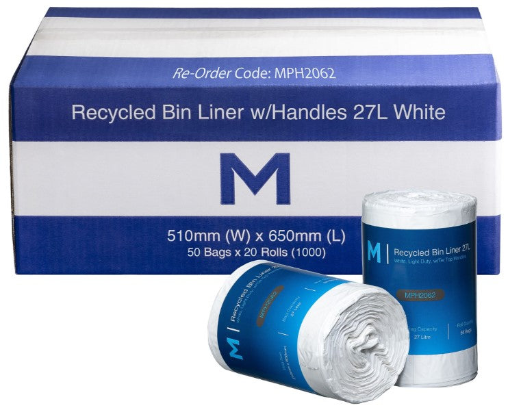 POR Recycled Bin Liner w/Handles 27L - Matthews