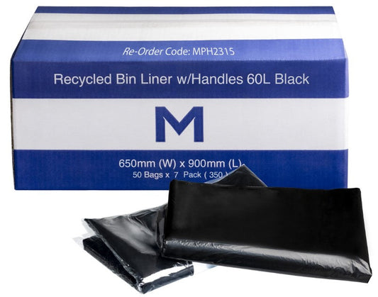 FP Recycled Bin Liner w/Handles 60L - Matthews