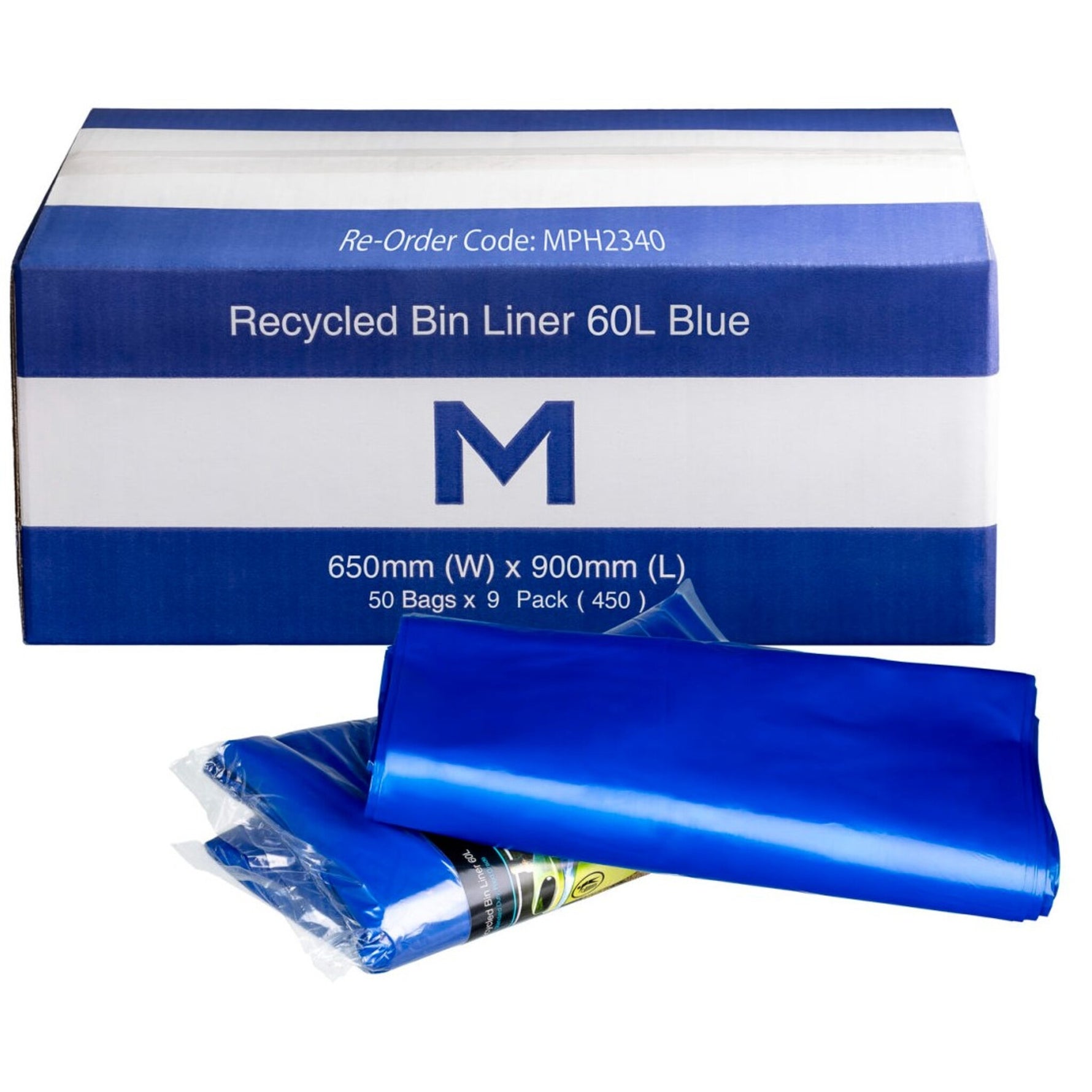 Recycled Bin Liner 60L