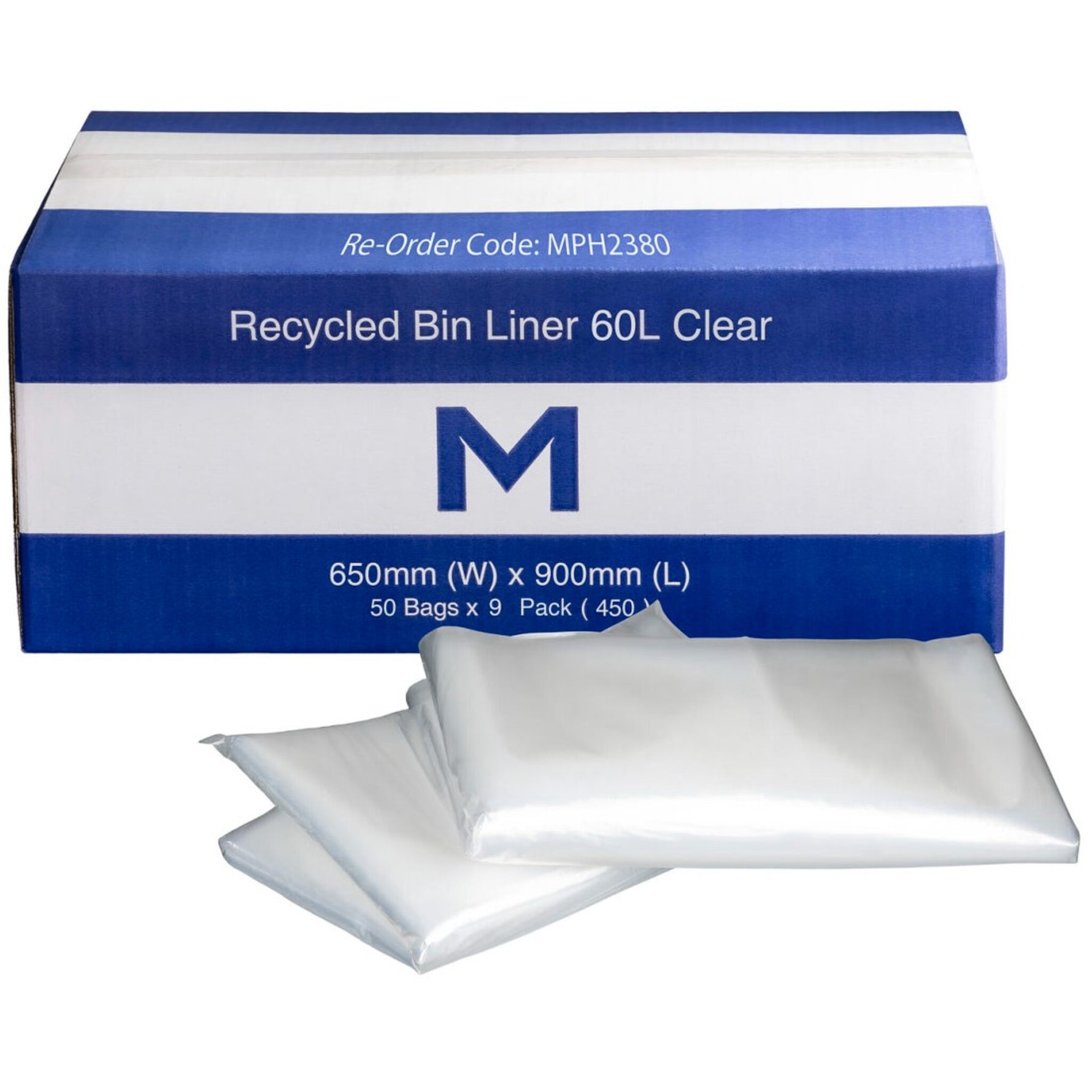 Recycled Bin Liner 60L