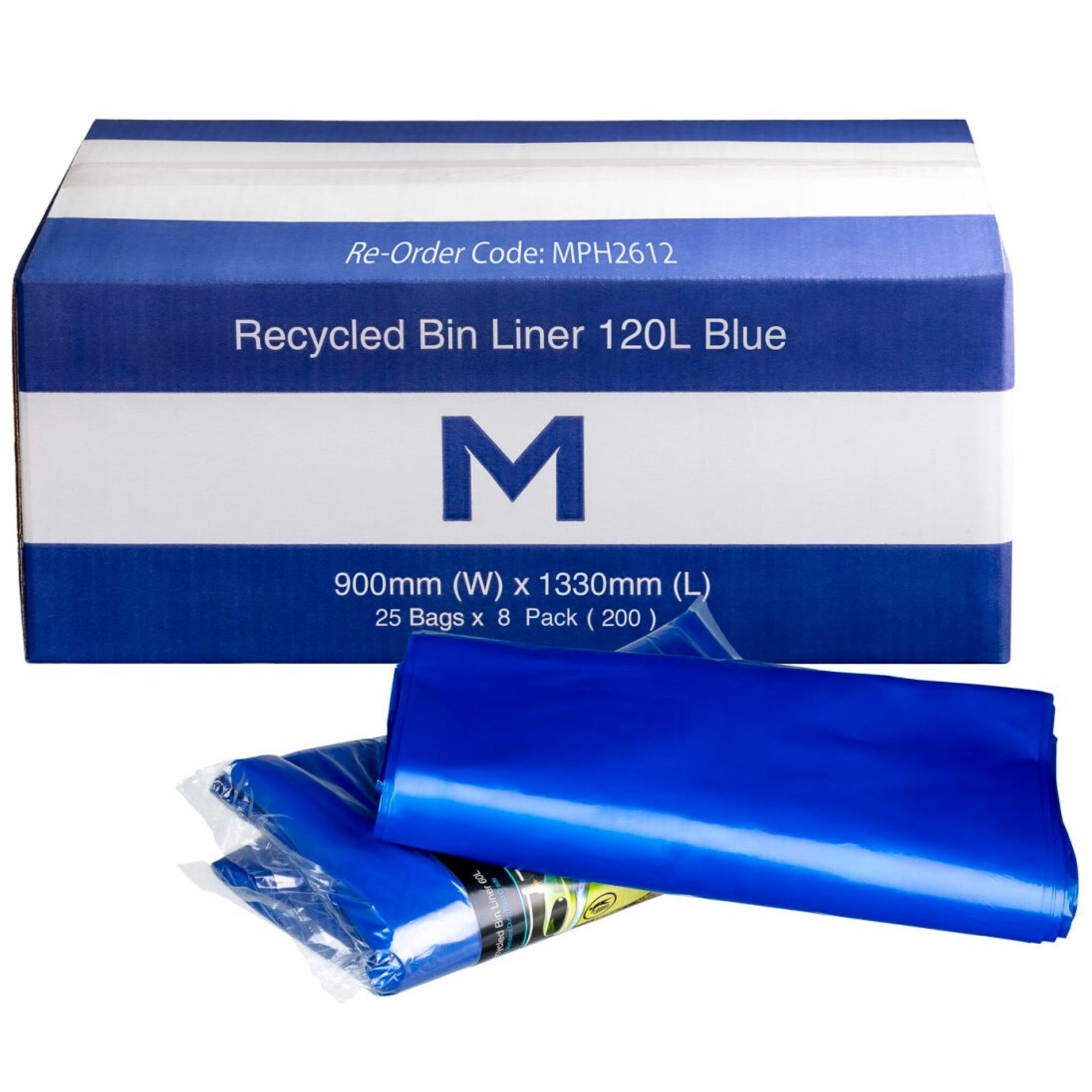 Recycled Bin Liner 120L - 200 liners