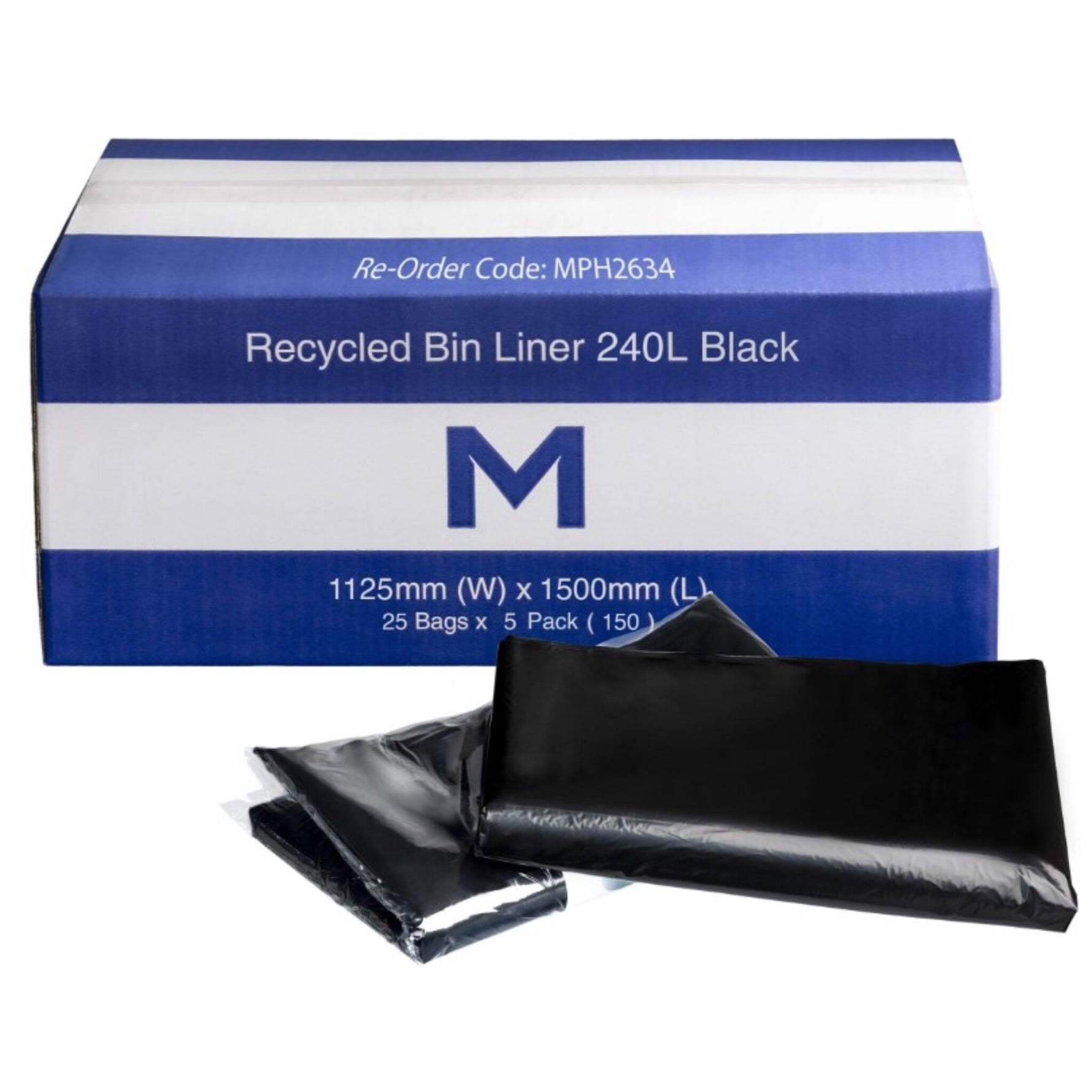 FP Recycled Bin Liner 240L