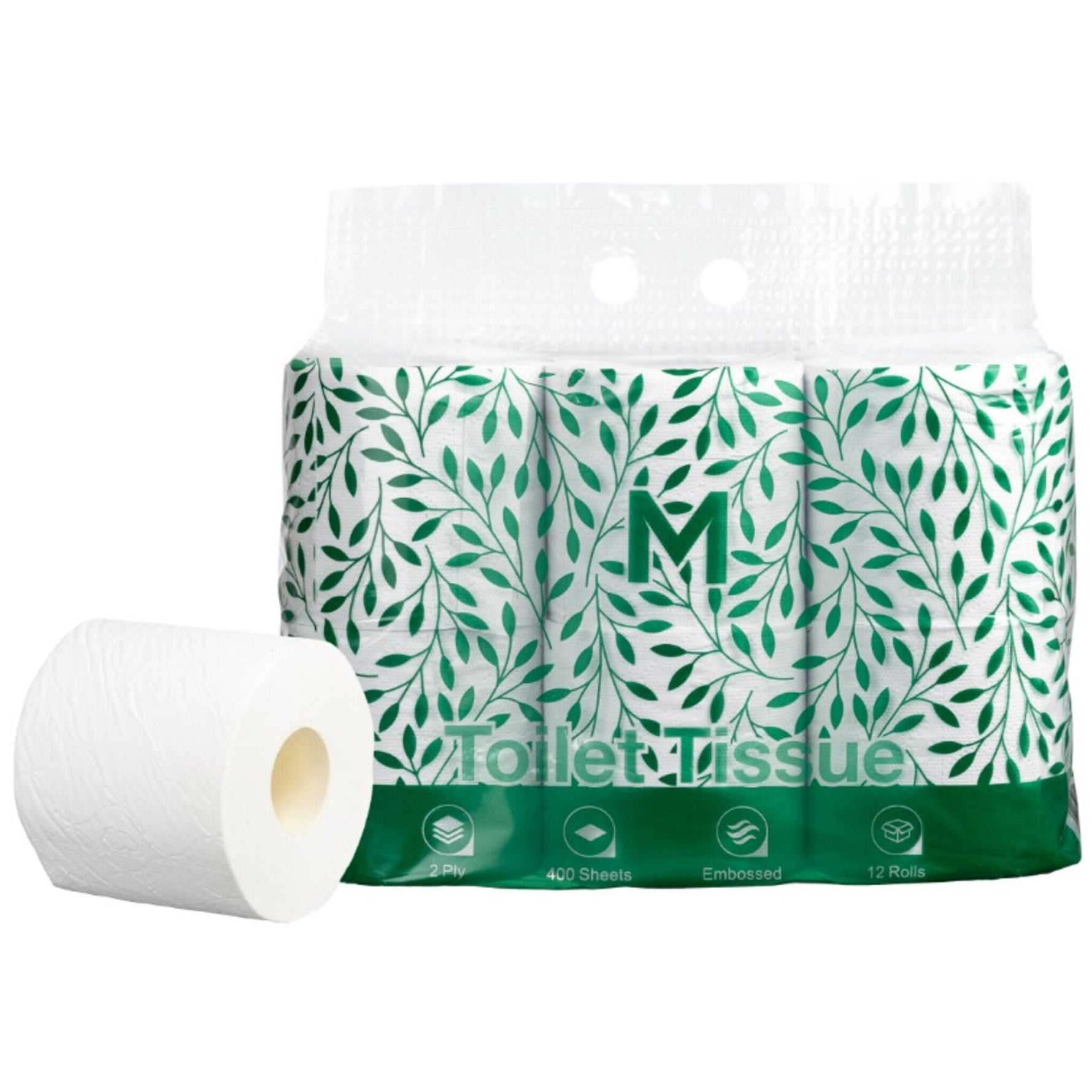 Recycled Unwrapped Toilet Tissue Boxed