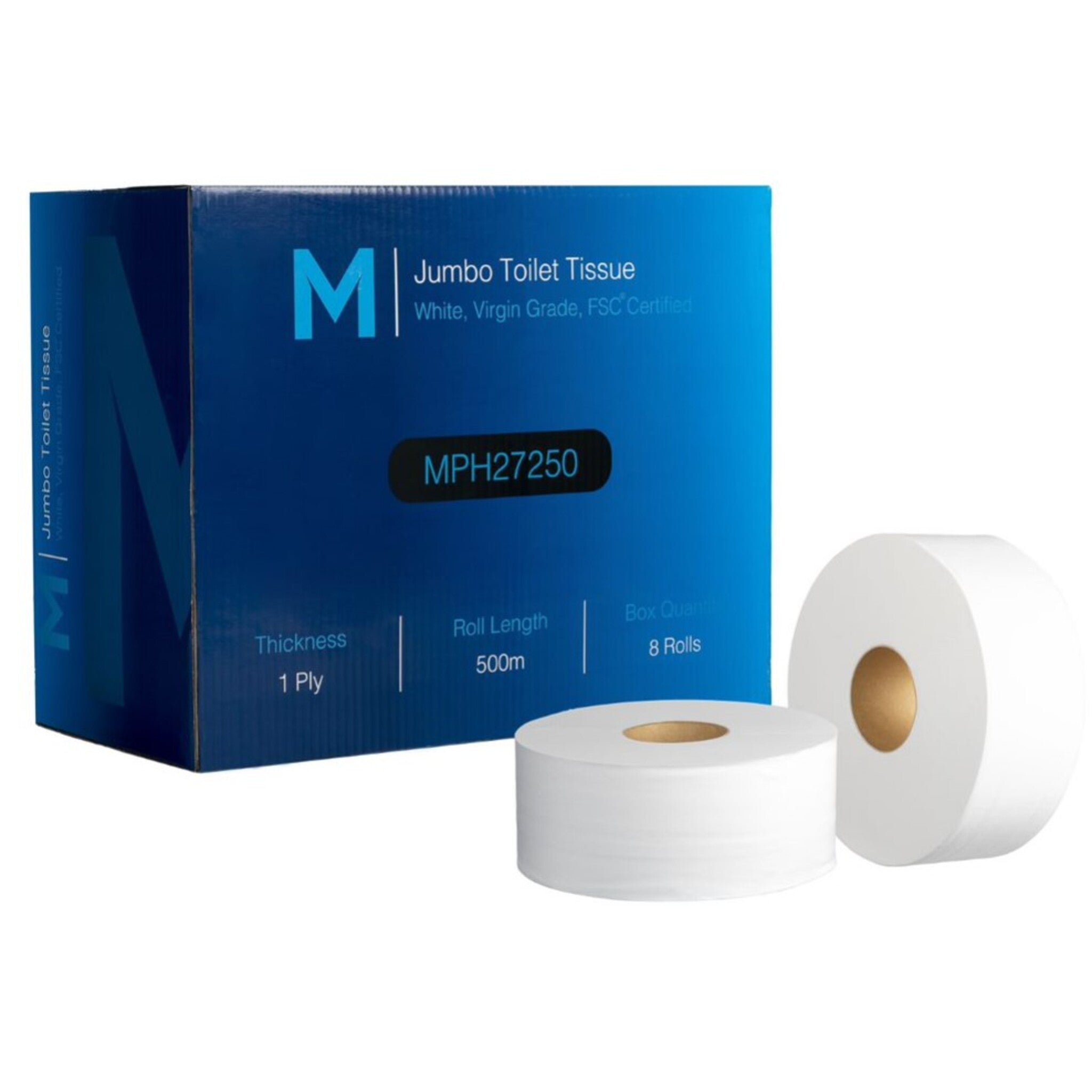 Virgin Jumbo Toilet Tissue Boxed 1 Ply - 500m