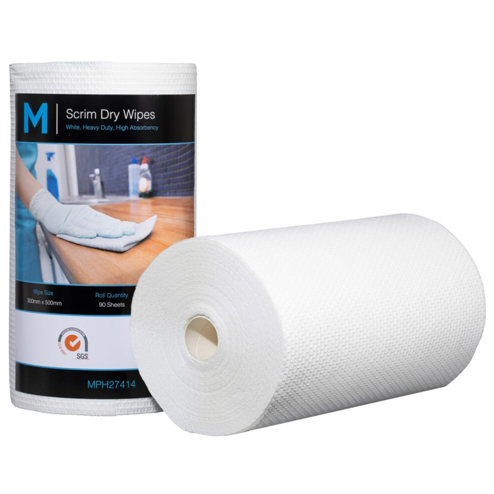 Scrim Hexagonal Dry Wipes