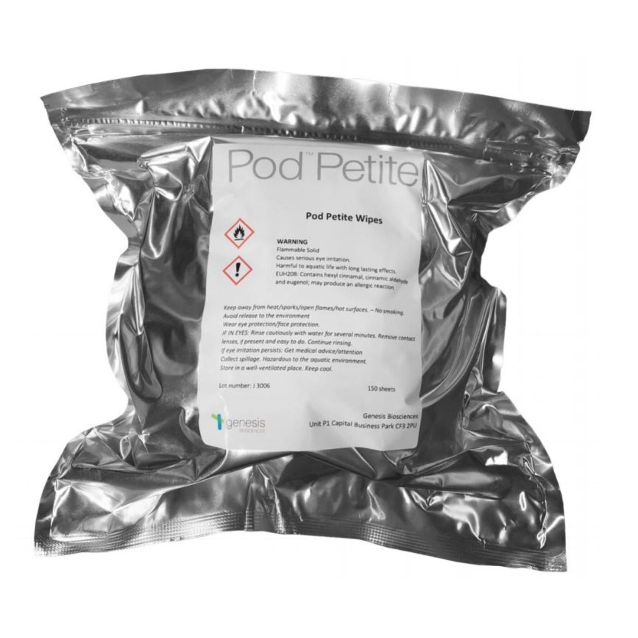 Pod Petite Fragranced Wipes - White