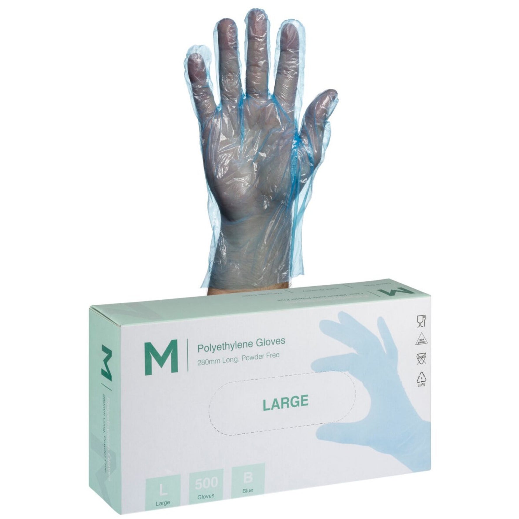 Polyethylene Gloves Blue