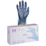 TPE powder free gloves Blue