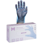 TPE powder free gloves Blue