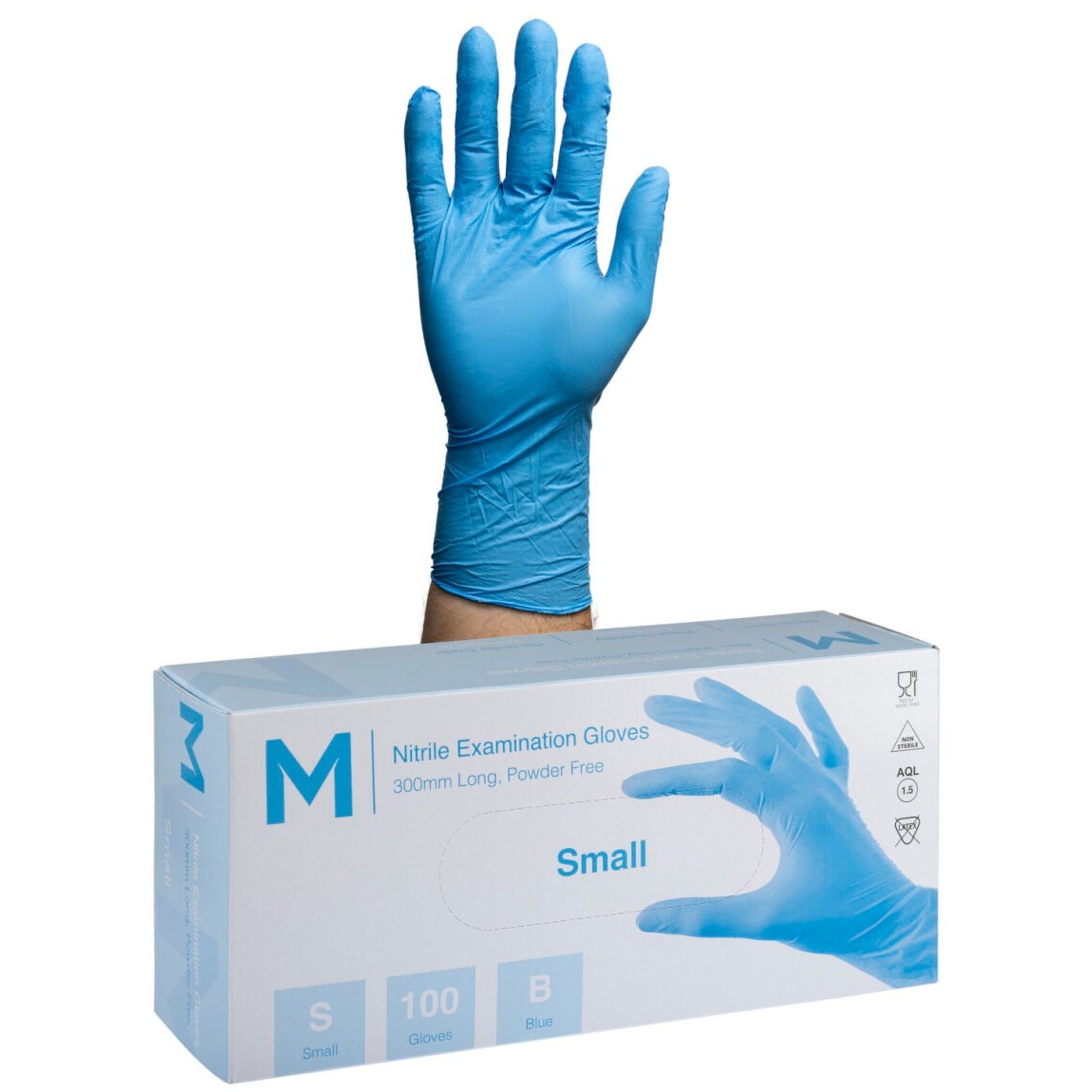 Nitrile Long Cuff Examination Gloves Powder Free