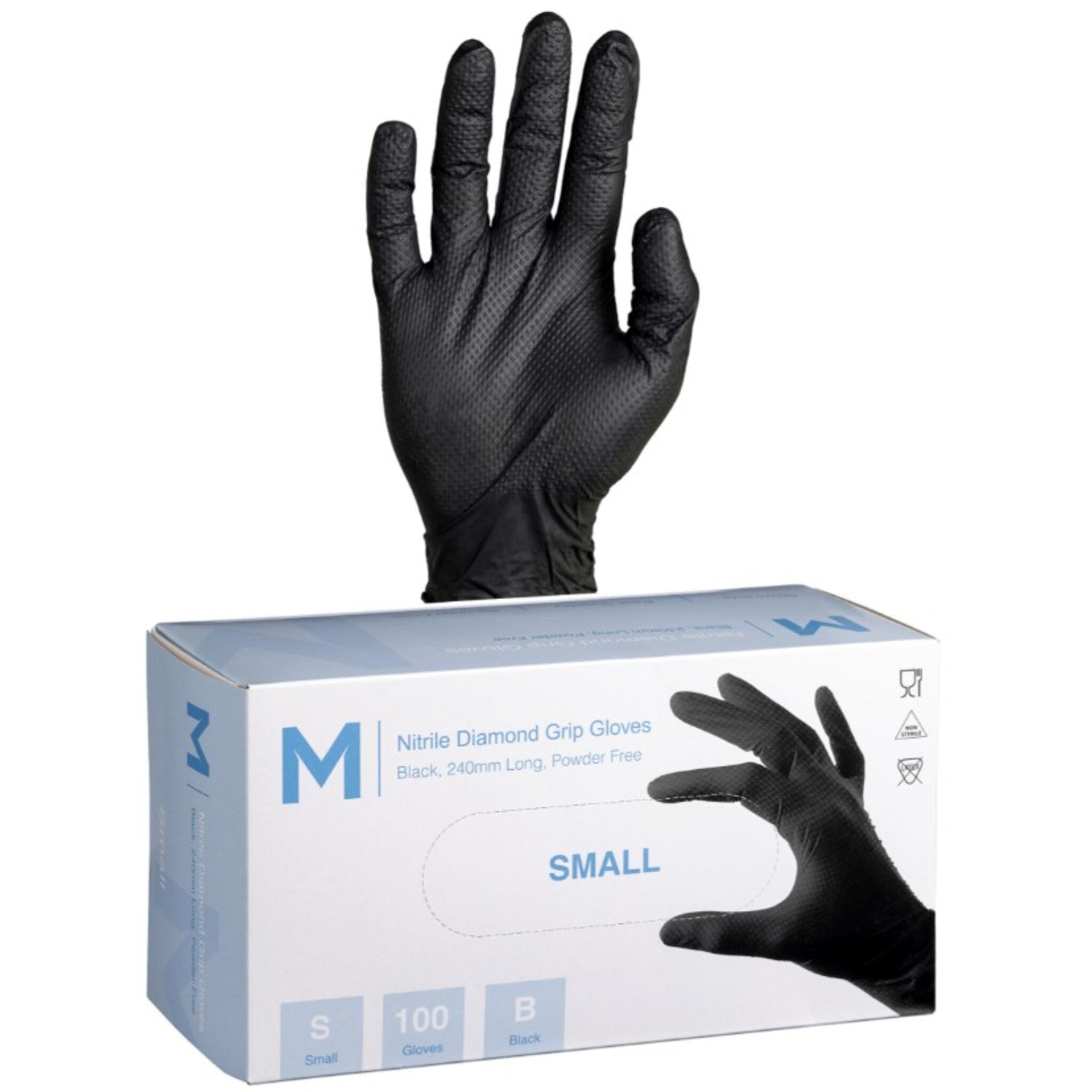 Nitrile Diamond Grip Gloves Powder Free