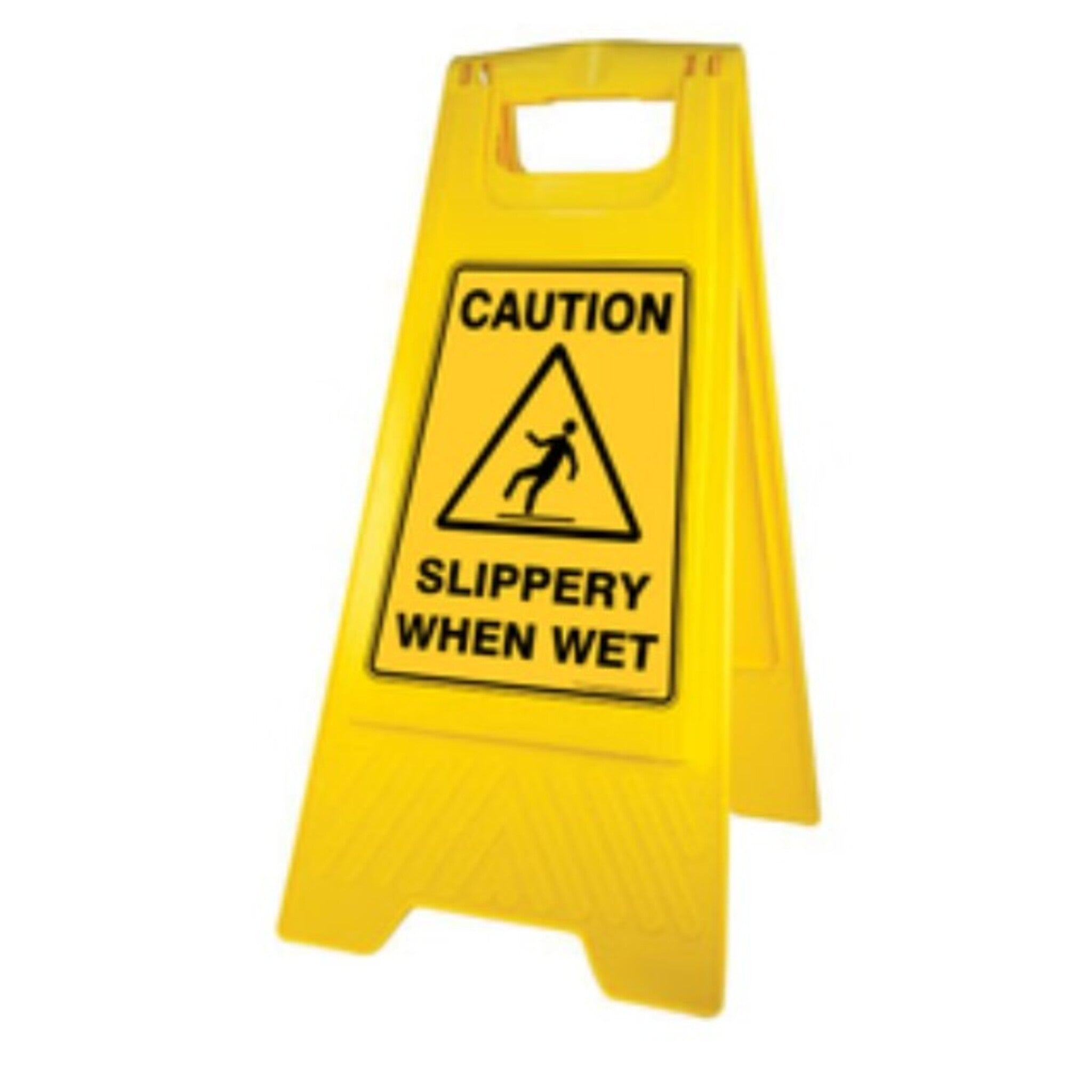 Safety Sign Slippery When Wet